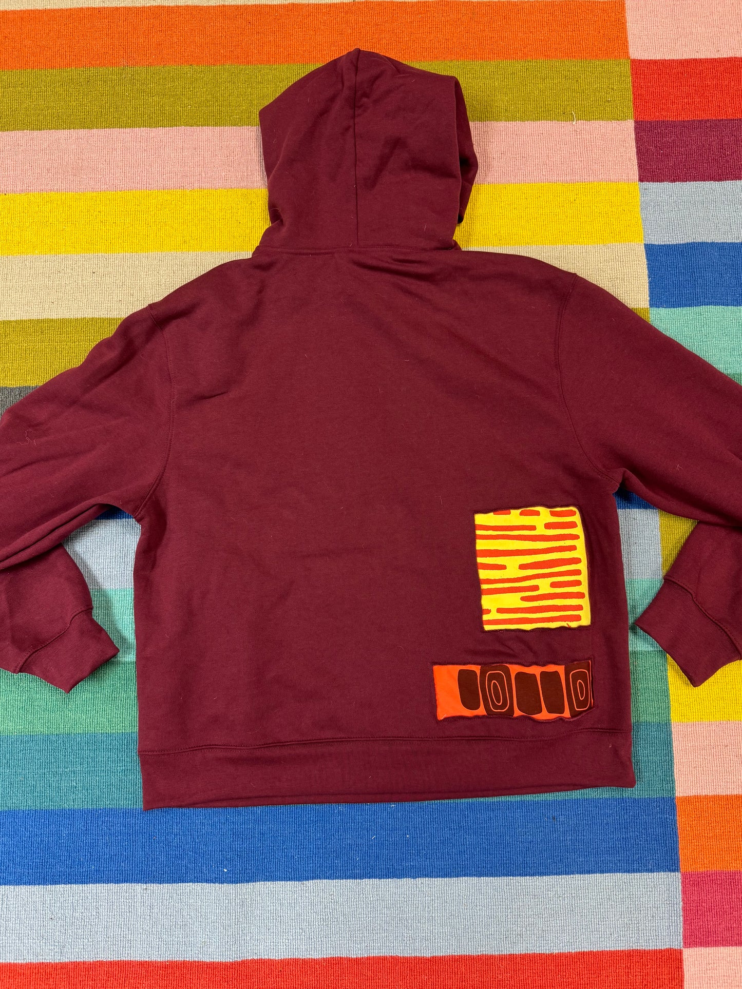 Scrap Fabric Hoodie - Size large