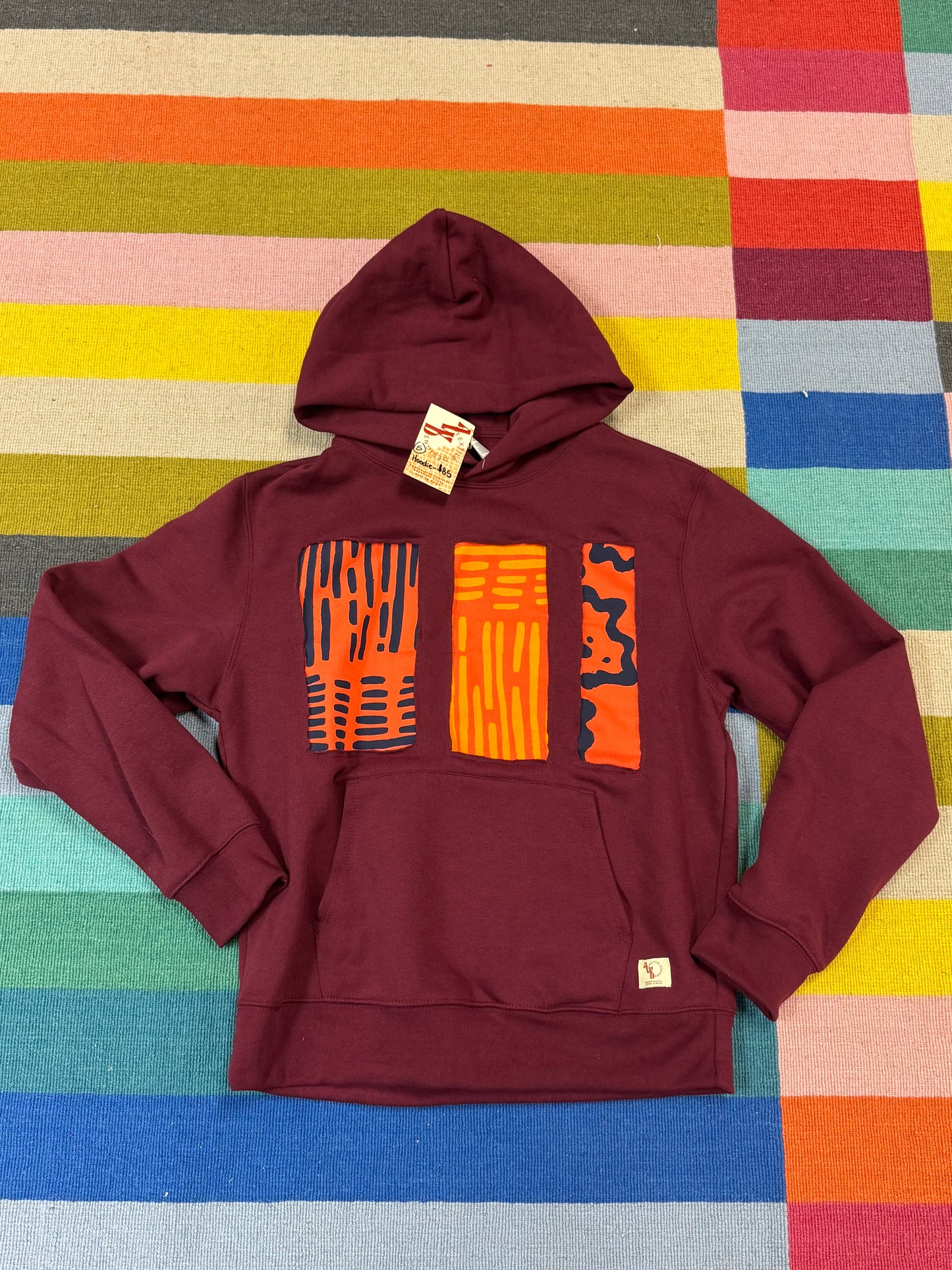 Scrap Fabric Hoodie - Size Small