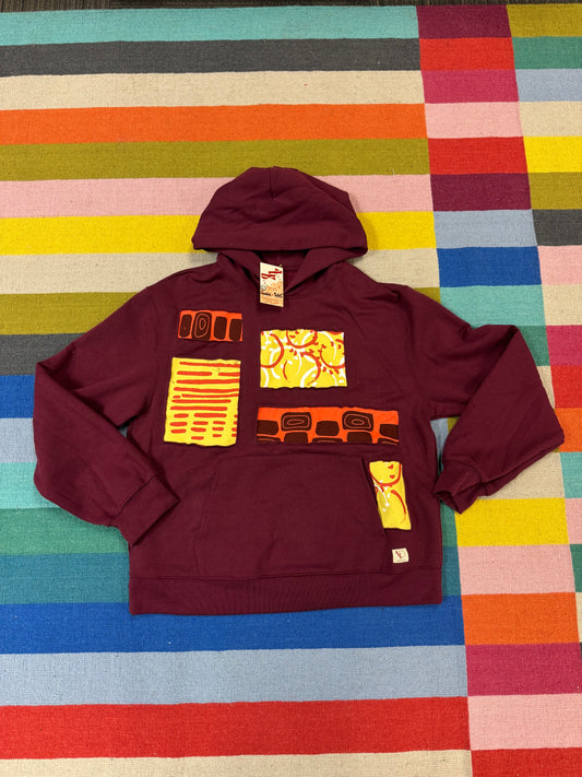 Scrap Fabric Hoodie - Size large