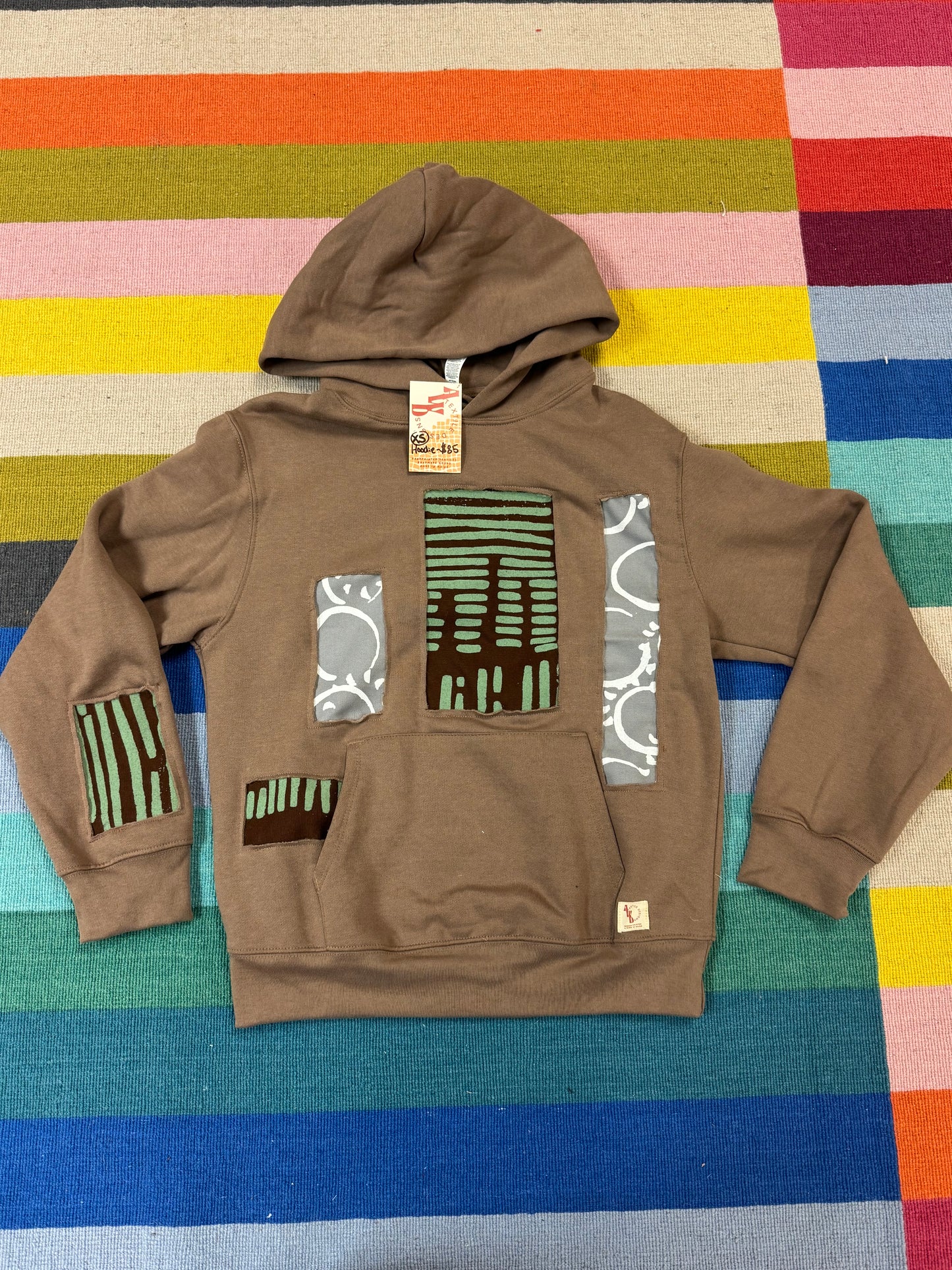 Scrap Fabric Hoodie - Size extra small