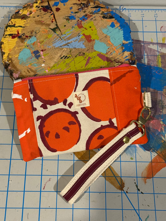 Patchwork Wristlet Zip w/ Clip (#10)