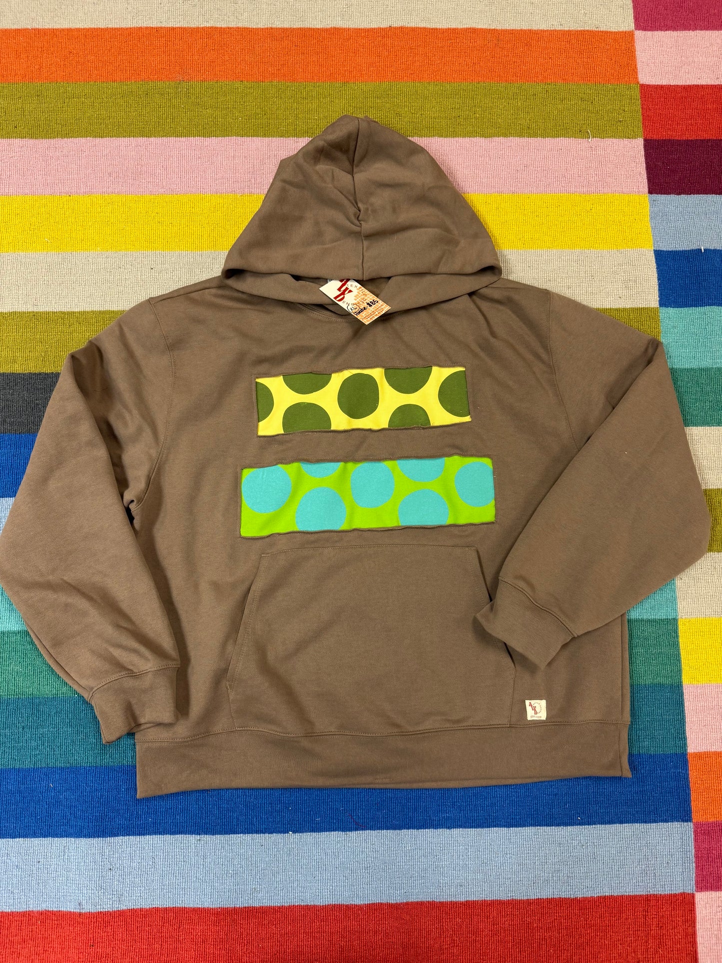 Scrap Fabric Hoodie - size extra large